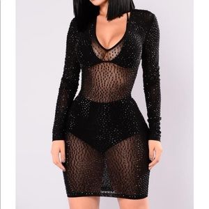 Isabel’s rhinestone dress fashion nova